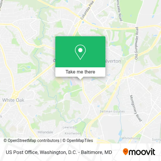 Us Post Office map
