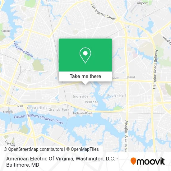 American Electric Of Virginia map