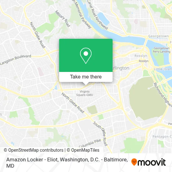 Amazon Locker - Eliot map