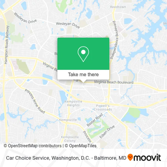 Car Choice Service map
