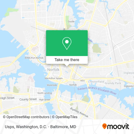 Usps map