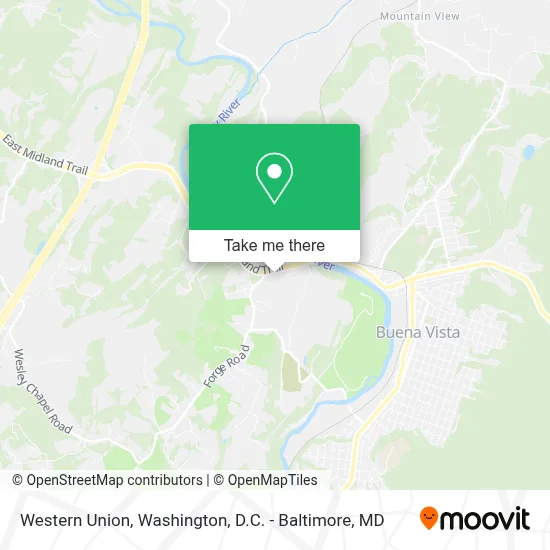 Western Union map