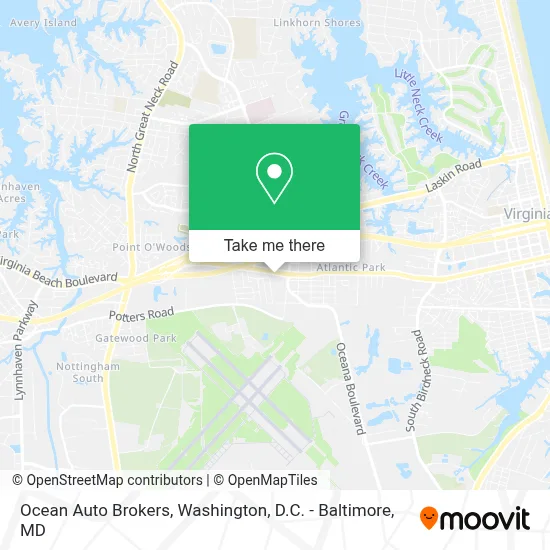 Ocean Auto Brokers map