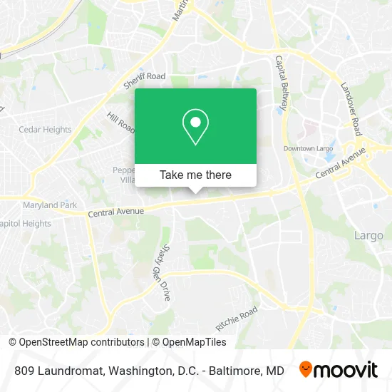 809 Laundromat map