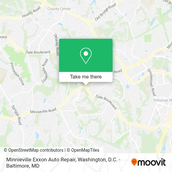 Minnieville Exxon Auto Repair map