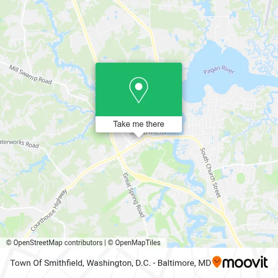 Town Of Smithfield map