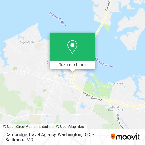 Cambridge Travel Agency map