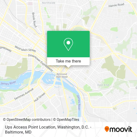 Ups Access Point Location map