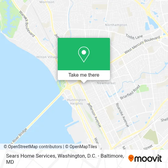 Sears Home Services map