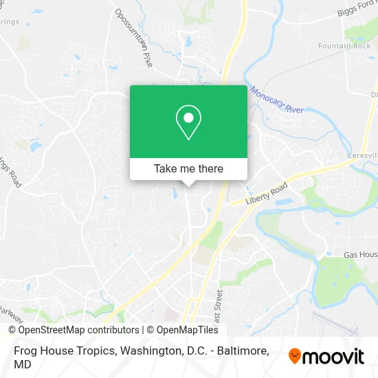 Frog House Tropics map