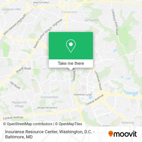 Insurance Resource Center map