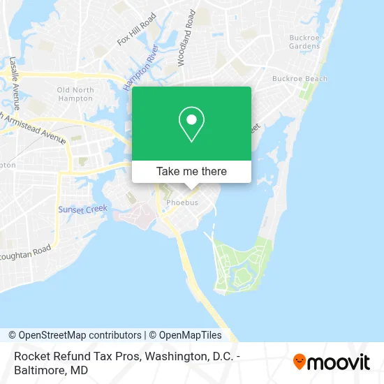 Rocket Refund Tax Pros map