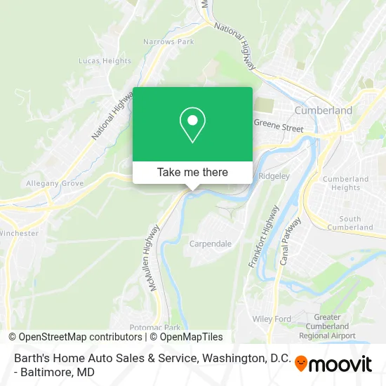 Barth's Home Auto Sales & Service map