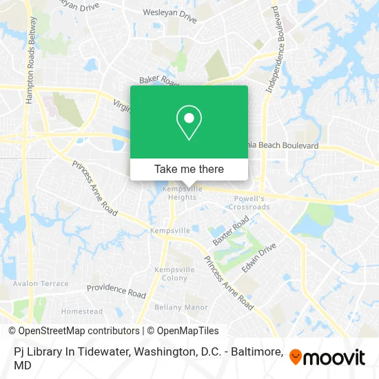 Pj Library In Tidewater map