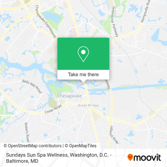 Sundays Sun Spa Wellness map