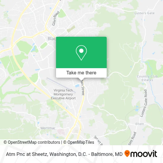 Atm Pnc at Sheetz map