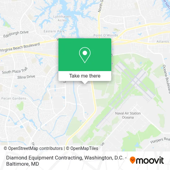 Diamond Equipment Contracting map