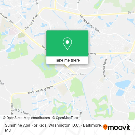 Sunshine Aba For Kids map