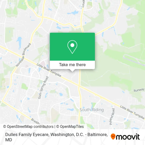 Dulles Family Eyecare map