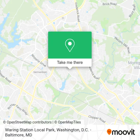 Waring Station Local Park map