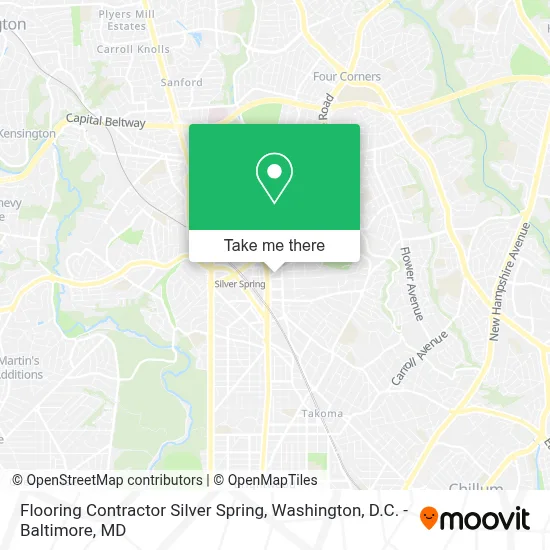 Flooring Contractor Silver Spring map