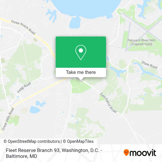 Fleet Reserve Branch 93 map