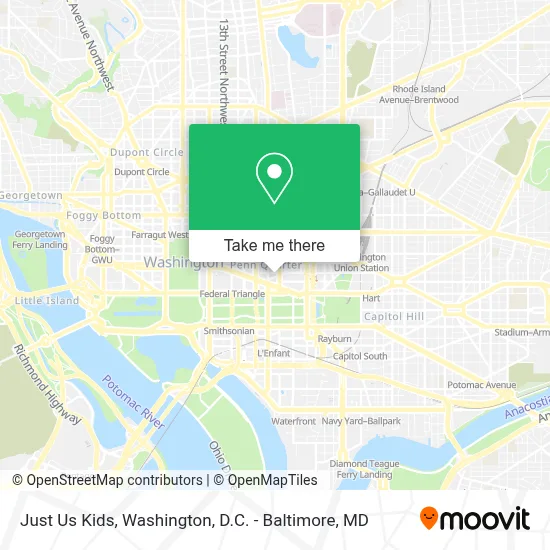 Just Us Kids map