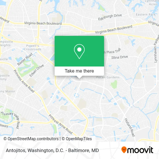 Antojitos map