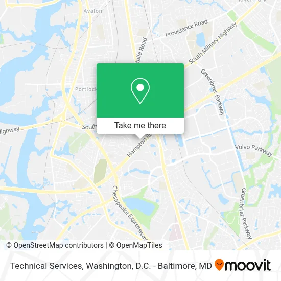Technical Services map