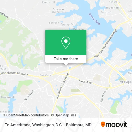 Td Ameritrade map