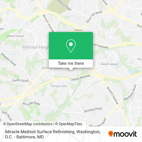 Miracle Method Surface Refinishing map