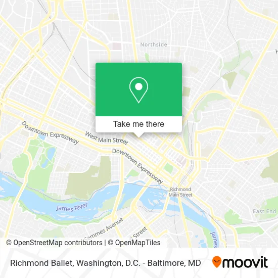 Richmond Ballet map