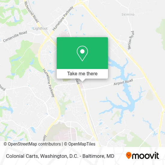 Colonial Carts map