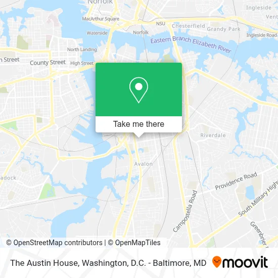 The Austin House map