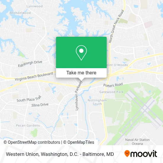 Western Union map