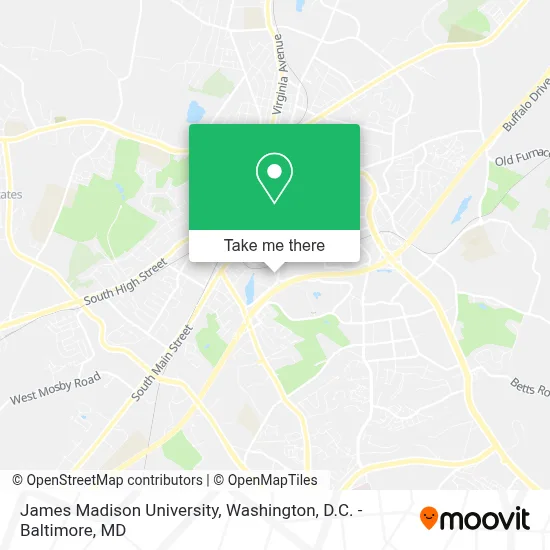 James Madison University map