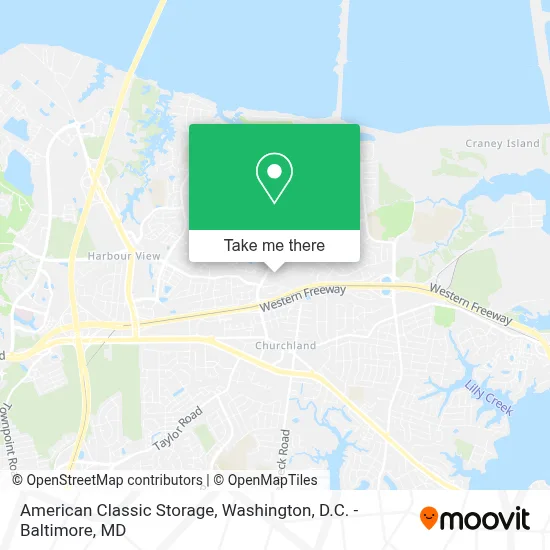 American Classic Storage map