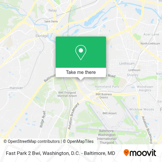 Fast Park 2 Bwi map