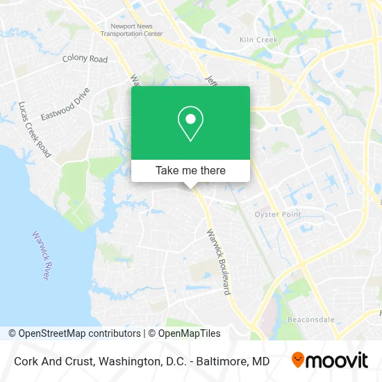 Cork And Crust map