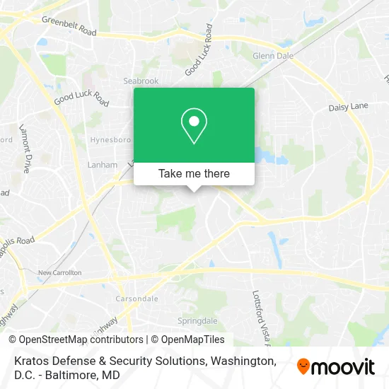 Kratos Defense & Security Solutions map
