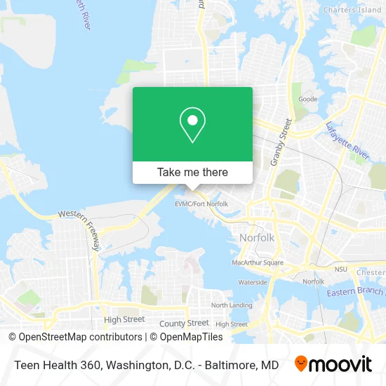 Teen Health 360 map
