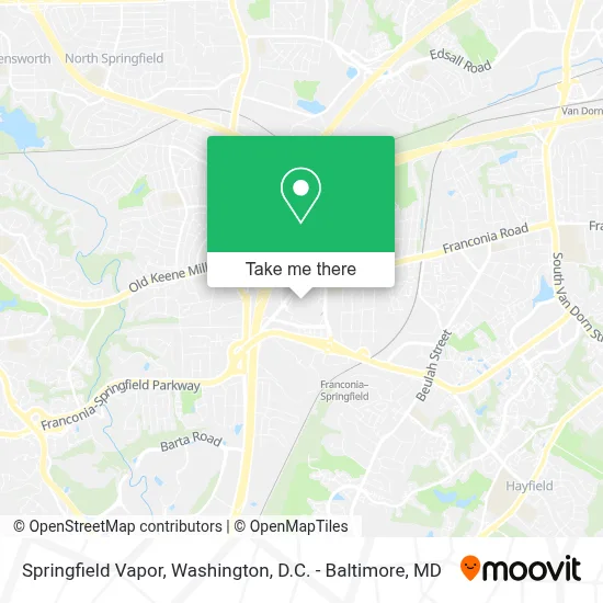 Springfield Vapor map