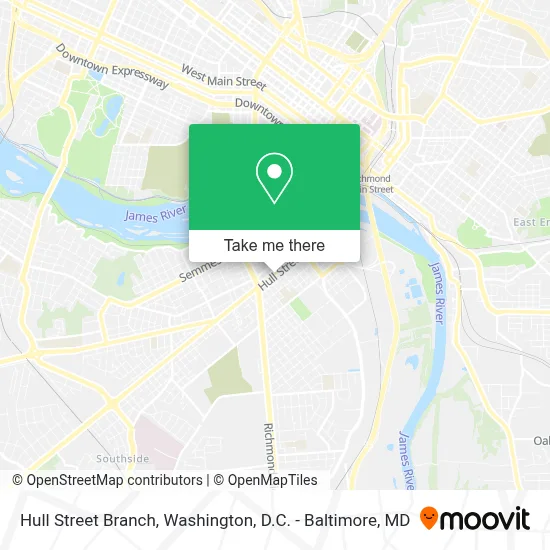 Hull Street Branch map