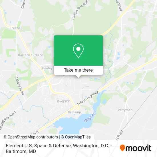 Element U.S. Space & Defense map