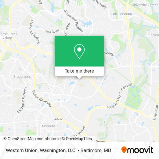 Western Union map