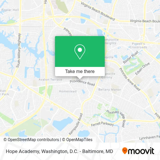 Hope Academy map