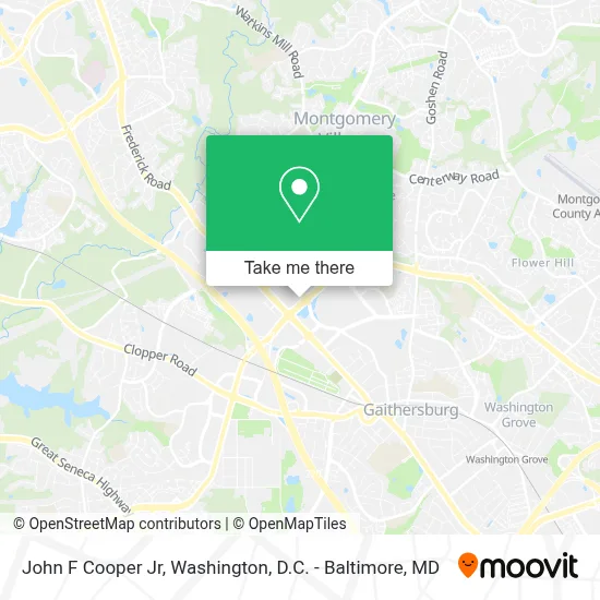 John F Cooper Jr map