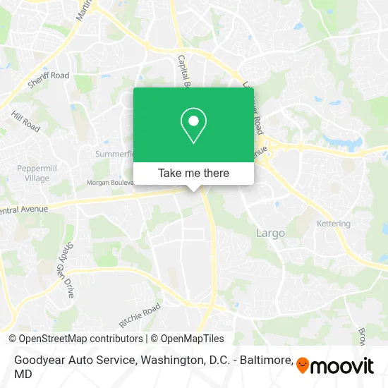 Goodyear Auto Service map