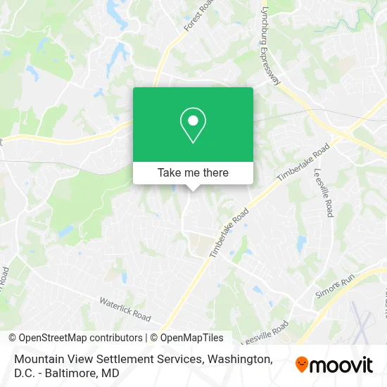 Mountain View Settlement Services map
