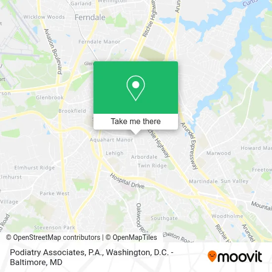 Podiatry Associates, P.A. map